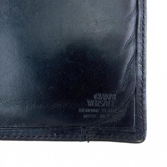 Gianni Versace Long Book Pilo Medusa Leather Authentic Used - Picture 12 of 15